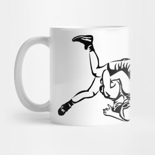 wrestling rollout Mug